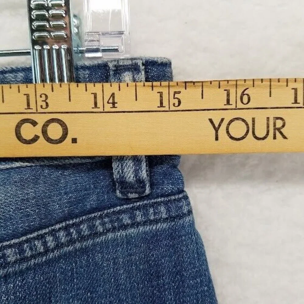 J Crew Womens Stretch Denim Skirt Size 4 Medium Wash Blue Jean‎ Pockets